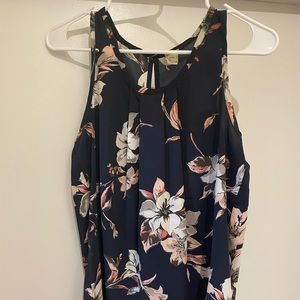 Ann Taylor Loft floral chico sleeveless top - business casual workwear